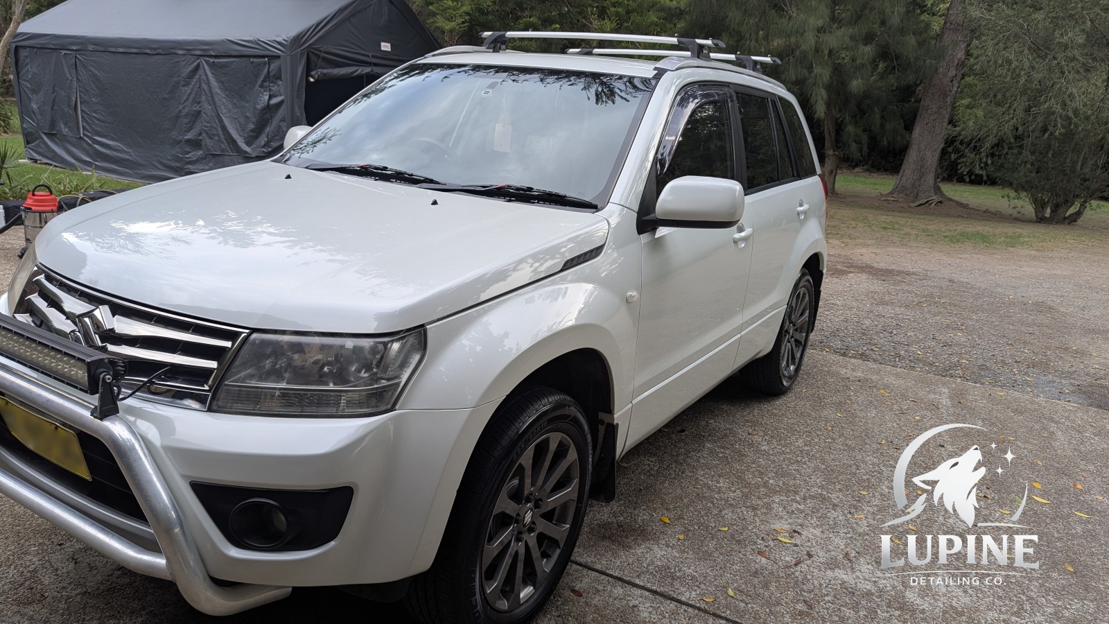 Suzuki Grand Vitara front left after detail
